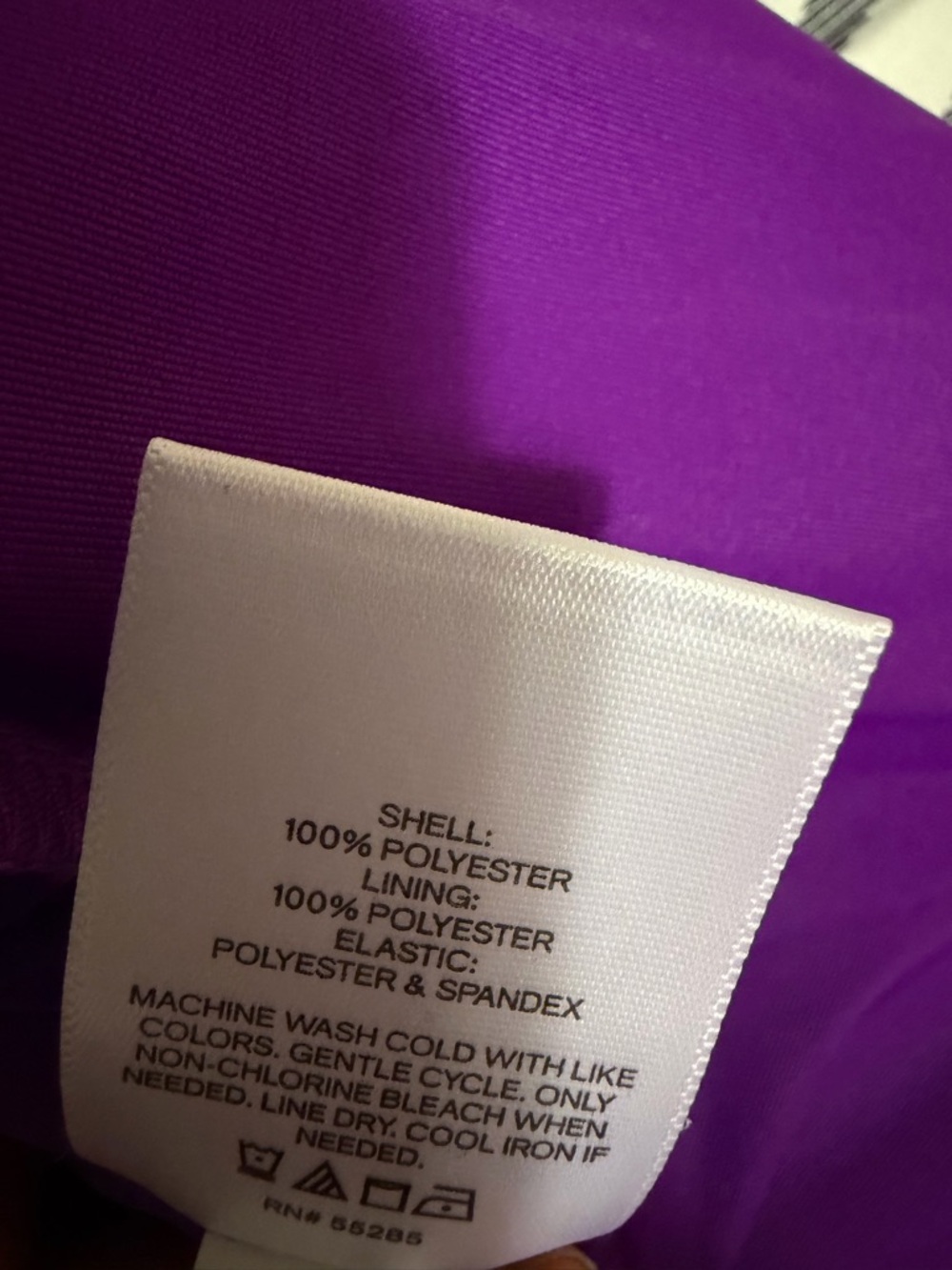 Express Violet Ruffle Peplum Top - Picture 5 of 6